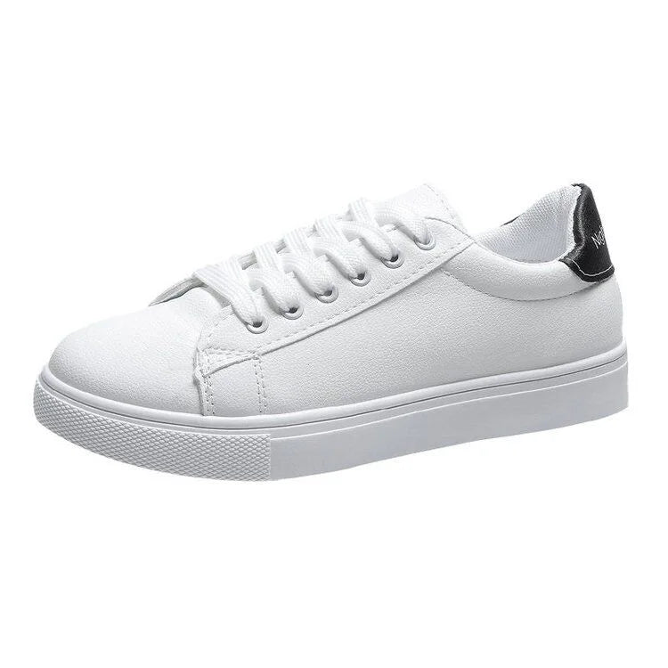 Trendy and minimalist 2025 white shoes, new spring and autumn fashion classic versatile student casual sports flat shoes