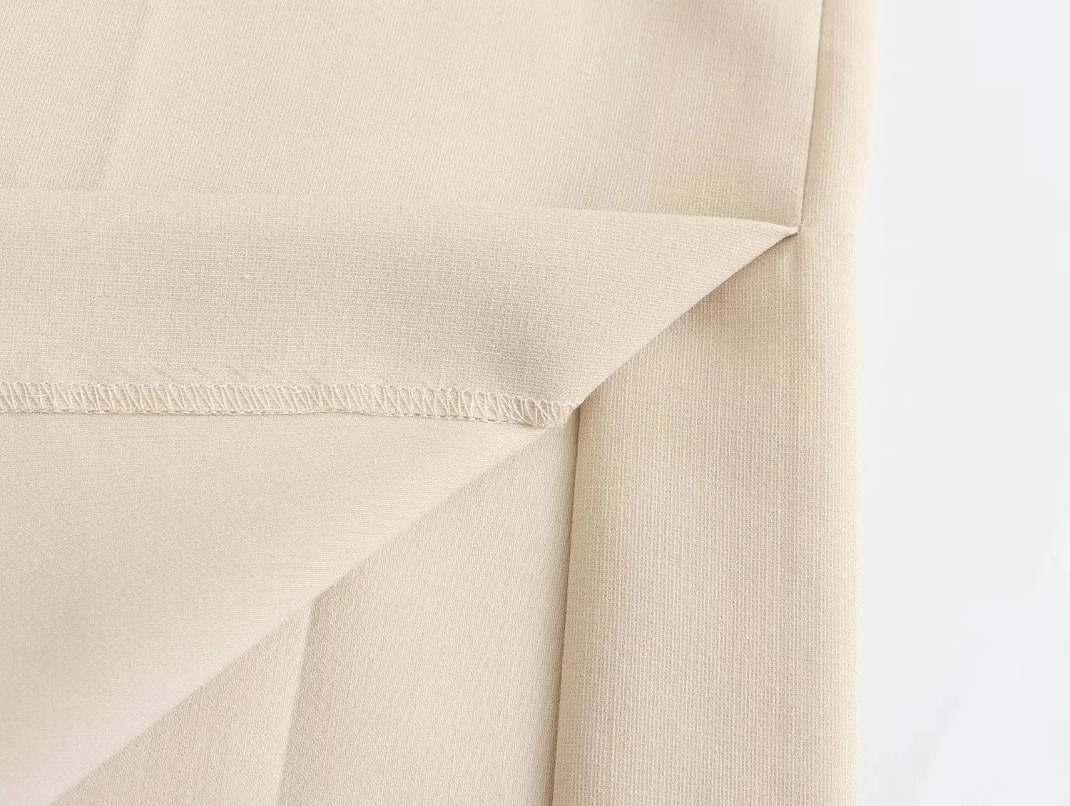 TRAFZA Women Elegant Solid Pant Suit Front Button Strapless Sexy Tank Tops + Side Slit Trouser Female Fashion Streetwear Sets