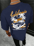 California Extreme Sports Racing Competitions T-Shirt Men Fashion Cotton Clothes Summer T-Shirts Hip Hop Oversized Casual Tops