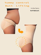 High-Waisted Tummy Control Shapewear Panties For Women - Butt Lifter & Body Shaper Underwear, 80% Nylon/20% Spandex, Soft & Breathable, Hand Wash Only, Seamless Waist Trainer For Posture Support & Weight Loss, Tummy Control U