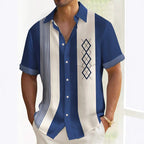 Multicolor Printed Personal Leisure Loose Men's Shirt