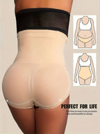 High-Waisted Tummy Control Shapewear Panties For Women - Butt Lifter & Body Shaper Underwear, 80% Nylon/20% Spandex, Soft & Breathable, Hand Wash Only, Seamless Waist Trainer For Posture Support & Weight Loss, Tummy Control U